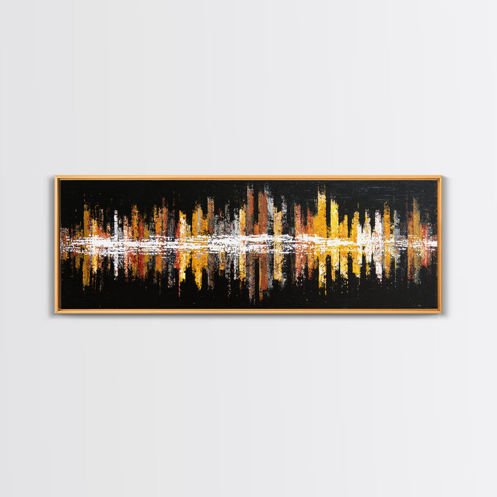 Abstract Rhythm Lines Like Painted Music Canvas Print, Music Studio Art, Fine Art Print, Studio Decor, Fine Art, Rhythm, MSA-3x1-39