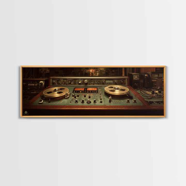 Recording Tape Reel Canvas Print, Music Studio Art, Wall Decor, Studio Decor, Rhythm, Wall Art Printable, Digital Download Art, MSA-3x1-78