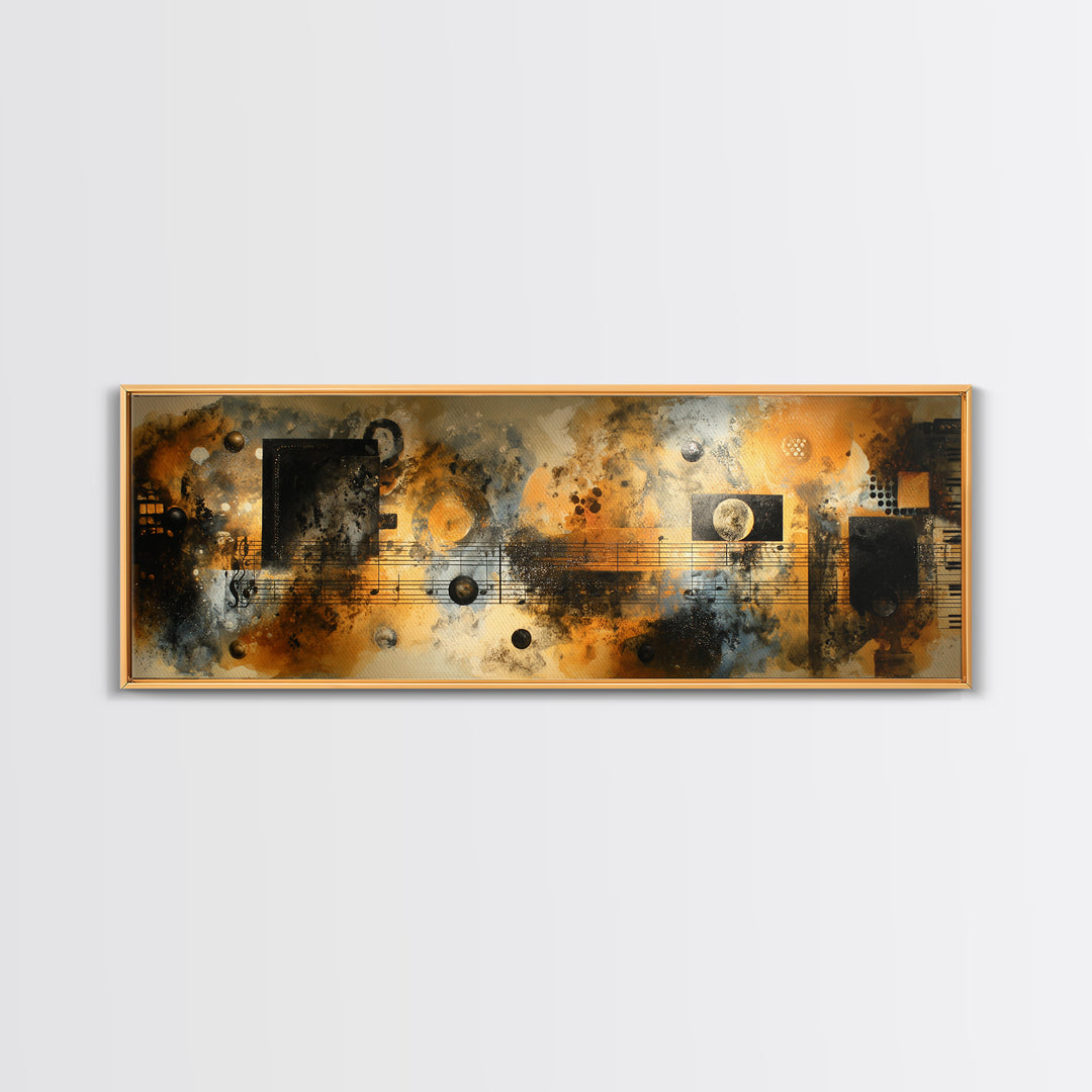 Soundproof Foam Pattern Transformed into Art Canvas Print, Music Studio Art, Art Commission, Studio Decor, Fine Art, Rhythm, MSA-3x1-83