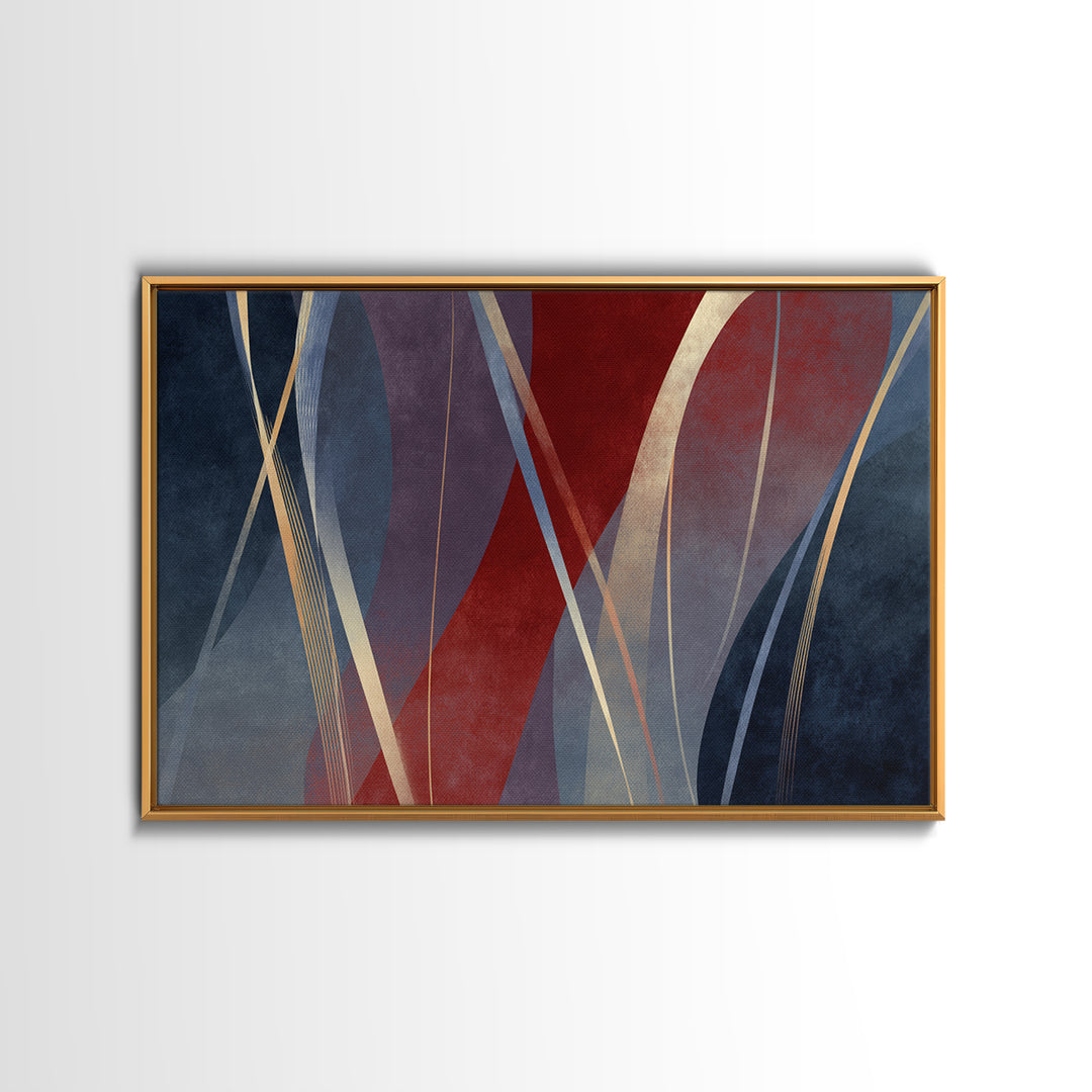 Abstract Rhythm Lines Like Painted Music Canvas Print, Music Studio Art, Paul Mccartney, Studio Decor, Fine Art, Rhythm, MSA-3x2-51