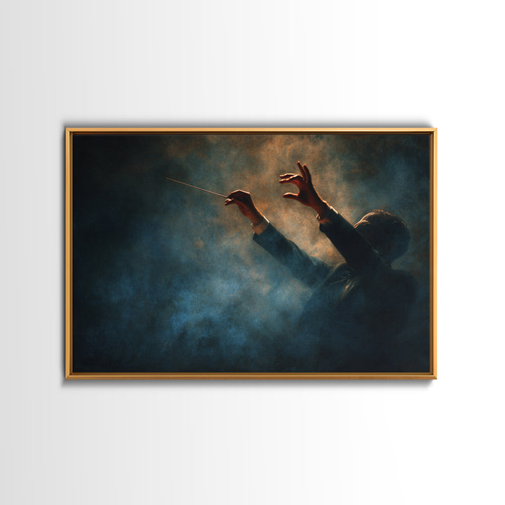 Orchestra Conductor Hands Canvas Print, Music Studio Art, Modern Decor, Studio Decor, Fine Art, Rhythm, Home Decor, Wall Decor, MSA-3x2-72