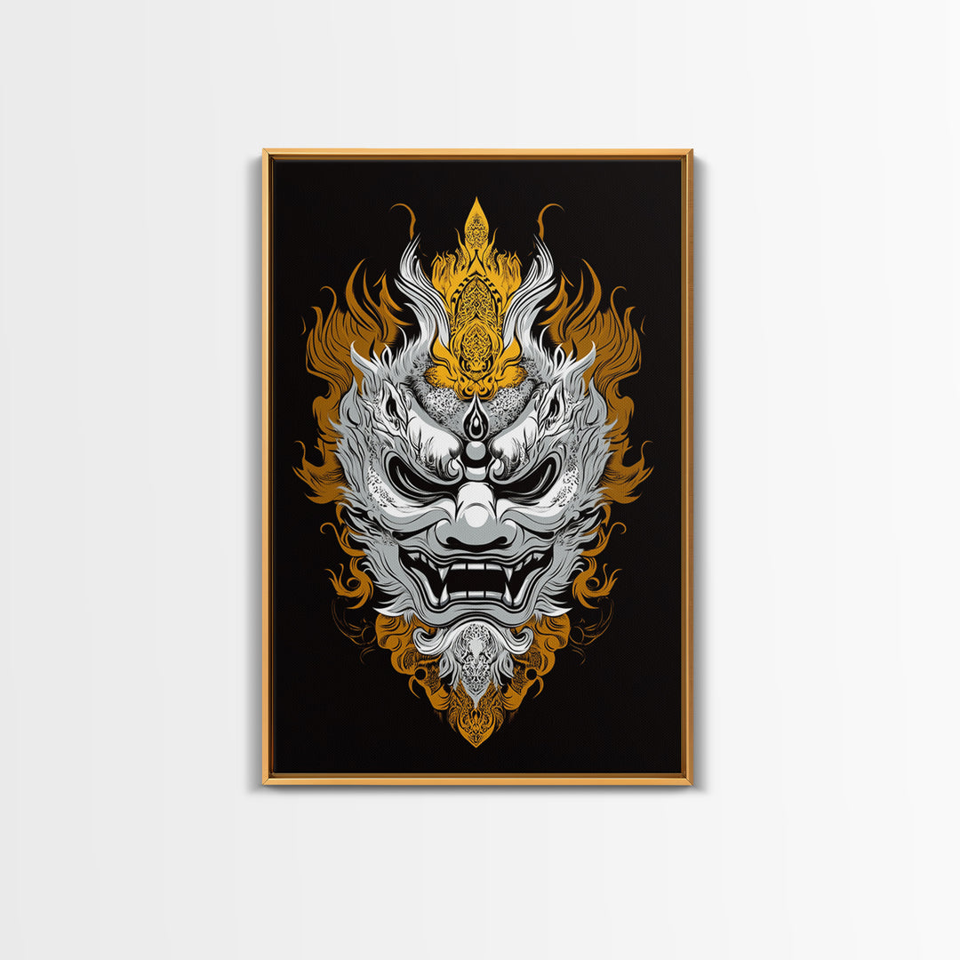 Jaguar Head Splatter Painting, Gold Canvas Art, Exotic Animal Canvas Print, Real Wood Frame, Wild Cat Wall Decor, Bold Modern Artwork