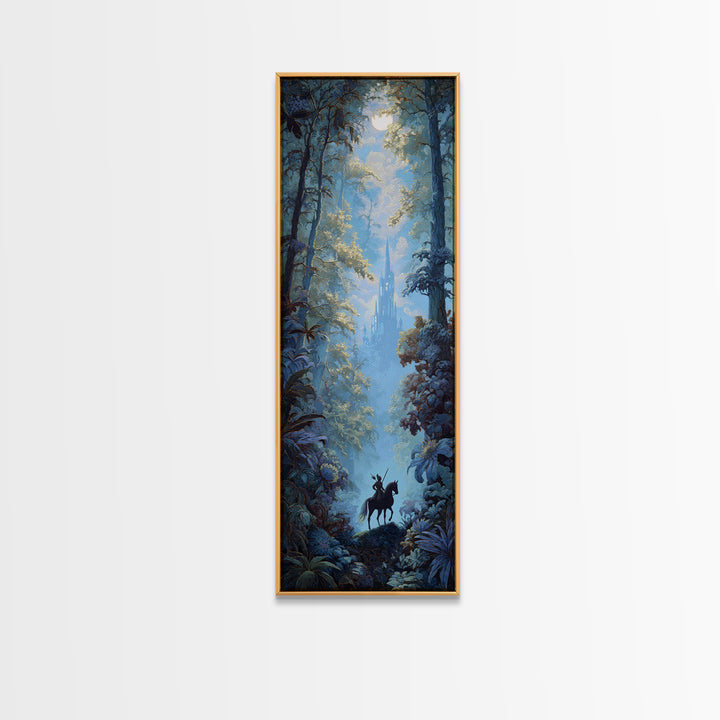 Centaur Archer in Misty Forest Canvas Print, Mythological Art, Living Room Decor, Oil Painting, Legend, Gallery Decor, MYT-1x3-100