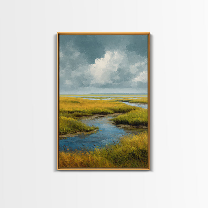 Storm Clouds over a Rolling Prairie Canvas Print, Nature Art, Poster, Living Room Decor, Fine Art, Nature, Abstract Wall Art, NAT-2x3-70
