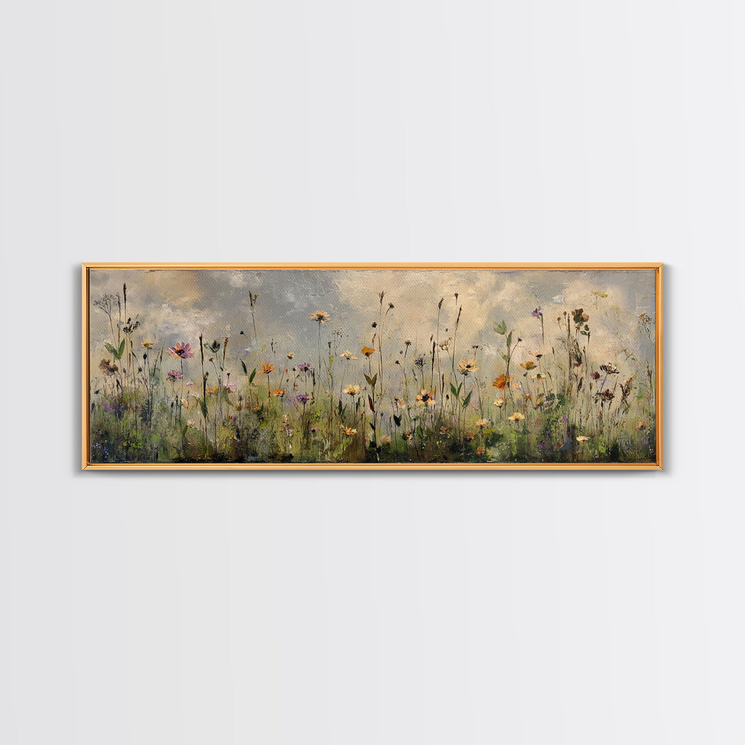 Bees Circling Lavender Blossoms Framed Canvas Print, Nature Art, Printable Wall Art, Living Room Decor, Fine Art, Nature, NAT-3x1-87