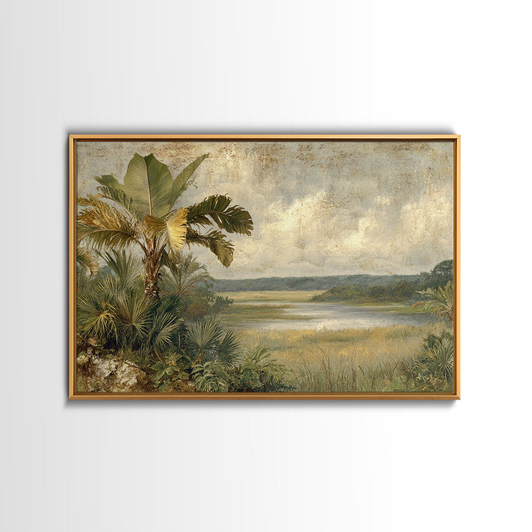 Tropical Jungle Leaves Canvas Print, Nature Art, Wood Wall Art, Living Room Decor, Fine Art, Nature, Digital Download Art, NAT-3x2-1