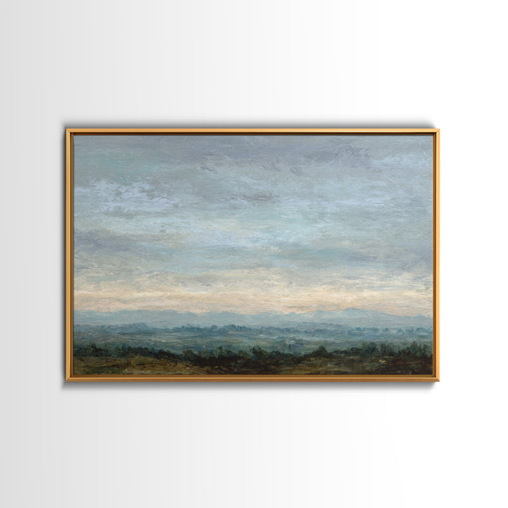 Storm Clouds over a Rolling Prairie Canvas Print, Nature Art, Living Room Decor, Fine Art, Nature, Ocean Art, Bird Wall Art, NAT-3x2-66