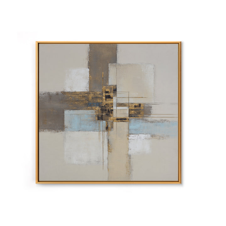 City Map Abstract Canvas Print, Office Art, Digital Art, Office Decor, Abstract Art, Focus, Ai Art, Printable Art, OFF-1x1-20