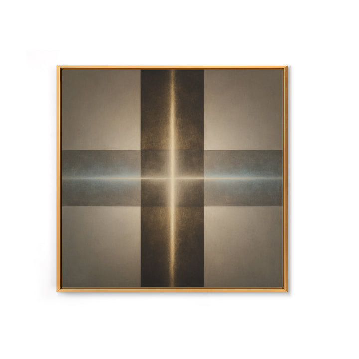 Abstract Light Beam Through Dark Shapes Canvas Print, Office Art, Printables, Office Decor, Abstract Art, Focus, OFF-1x1-23