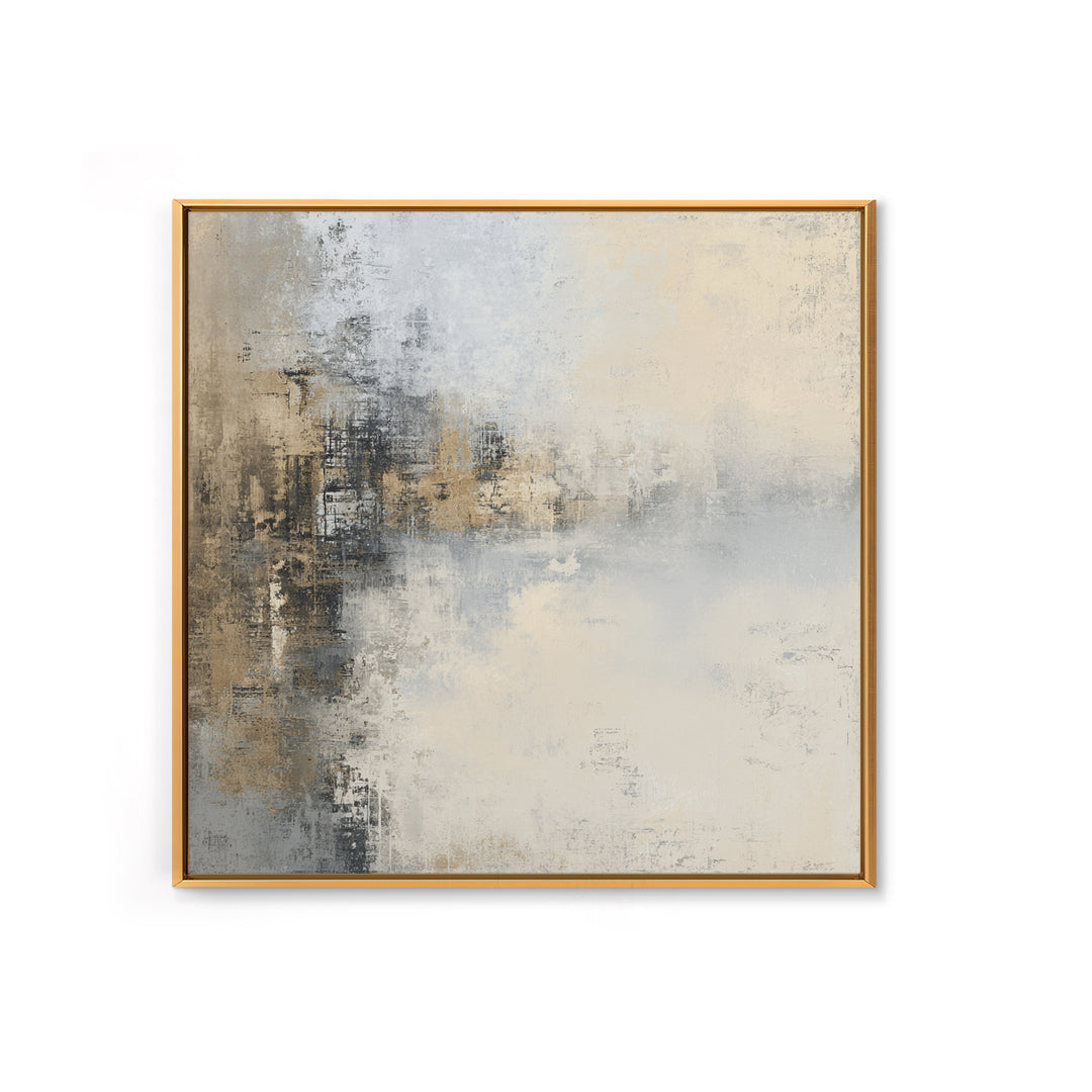 City Map Abstract Framed Canvas Print, Office Art, Digital Wall Art, Office Decor, Abstract Art, Focus, Dopamine Decor, OFF-1x1-44