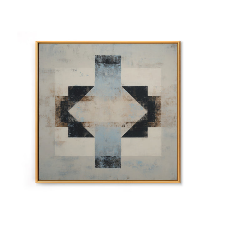 Subtle Motivational Symbol Using Arrows Without Text Framed Canvas Print, Office Art, Trendy Wall Art, Office Decor, Focus, OFF-1x1-63