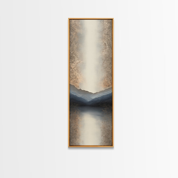 Minimal Mountain Sunrise for Focus Canvas Print, Office Art, Canvas Print, Office Decor, Fine Art, Focus, Art Print, Room Decor, OFF-1x3-14