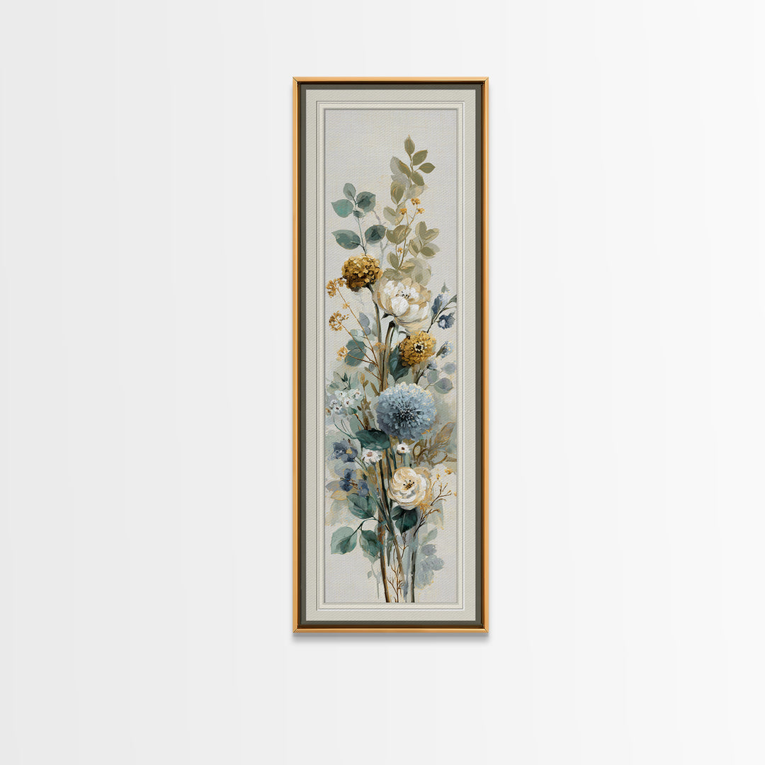 Modern Botanical Print Canvas Print, Office Art, Decor, Office Decor, Oil Painting, Focus, Wall Prints, Ai Art, Digital Print, OFF-1x3-40