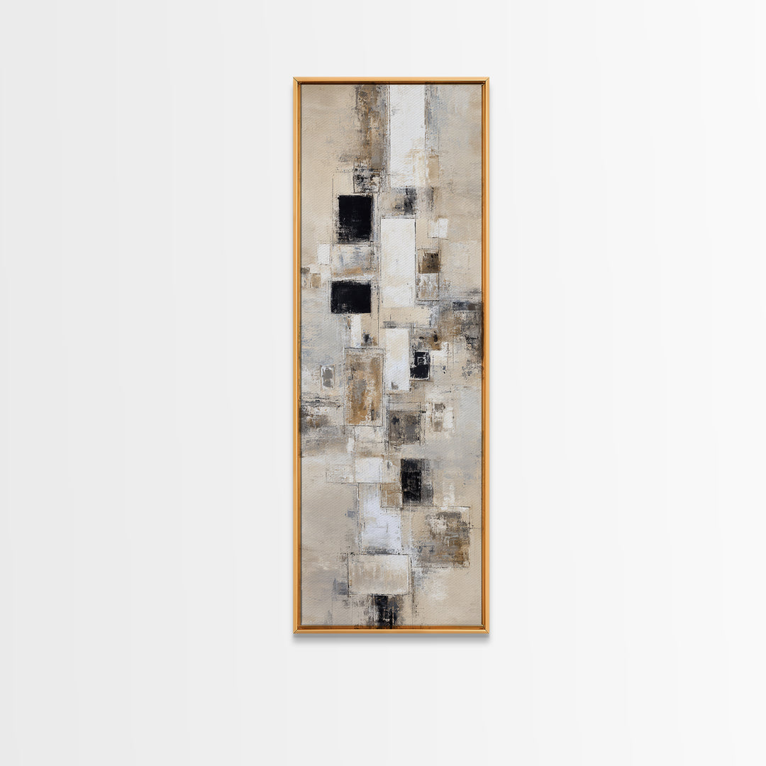 Large Neutral Texture Art for Professional Setting Canvas Print, Office Art, Fine Art Print, Office Decor, Abstract Art, Focus, OFF-1x3-57