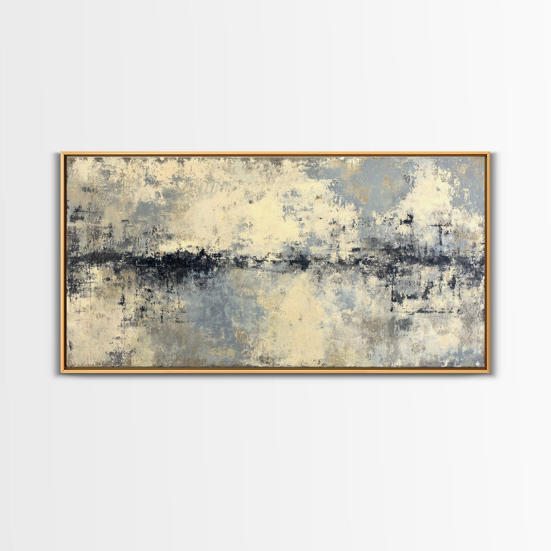 City Map Abstract Framed Canvas Print, Office Art, Fine Art Print, Office Decor, Abstract Art, Focus, Poster, Wall Decor, OFF-2x1-16