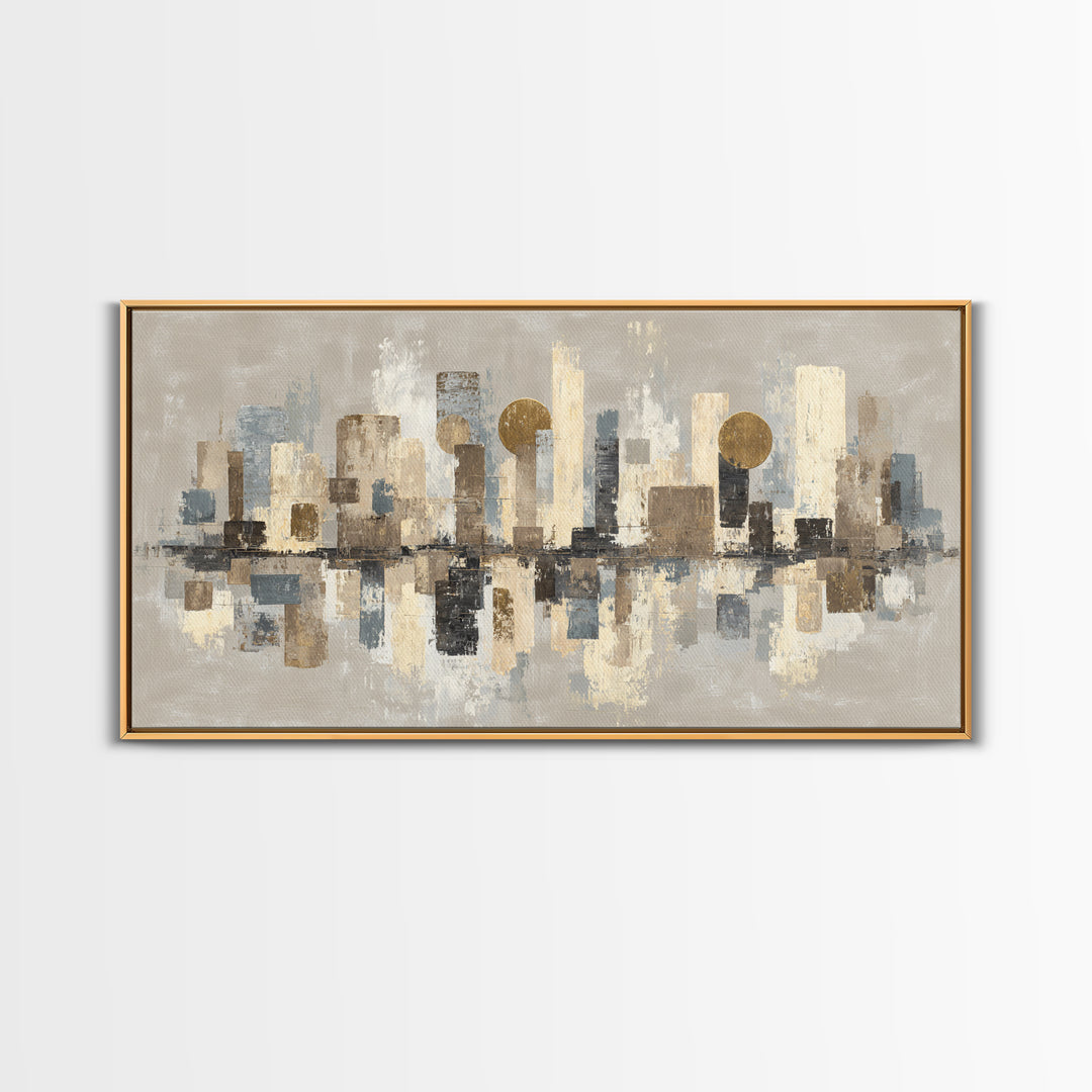 Large Neutral Texture Art for Professional Setting Canvas Print, Office Art, Contemporary Art, Office Decor, Fine Art, Focus, OFF-2x1-17