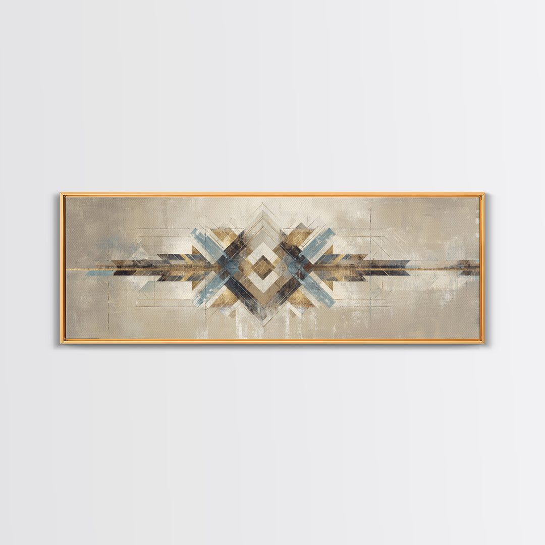 Subtle Motivational Symbol Using Arrows Without Text Framed Canvas Print, Office Art, Contemporary Art, Office Decor, Focus, OFF-3x1-55