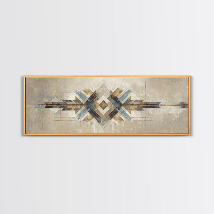 Subtle Motivational Symbol Using Arrows Without Text Framed Canvas Print, Office Art, Contemporary Art, Office Decor, Focus, OFF-3x1-55