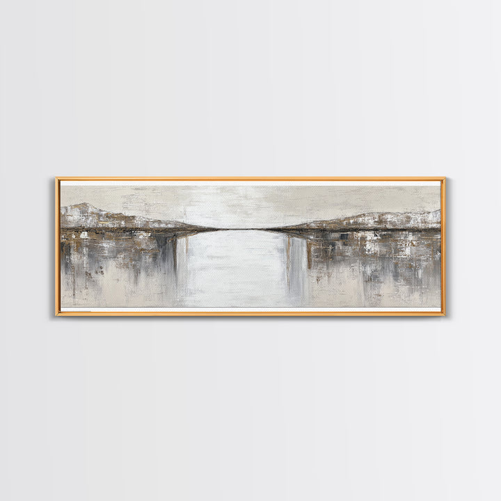 Monochrome Bridge Structure Framed Canvas Print, Office Art, Wall Prints, Office Decor, Fine Art, Focus, Cubicle Decor, OFF-3x1-74