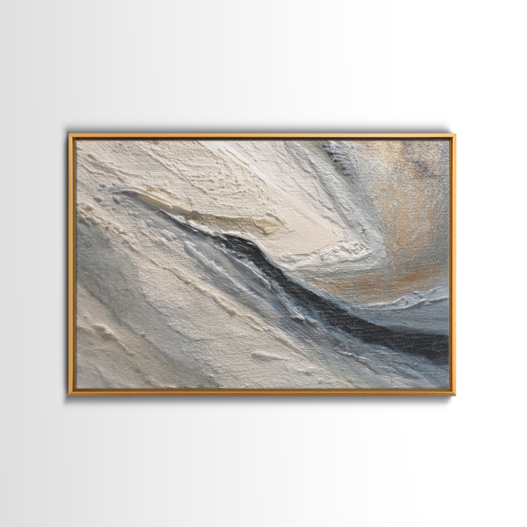 Desk Plant Botanical Closeup Framed Canvas Print, Office Art, Canvas Wall Art, Office Decor, Watercolor Art, Focus, OFF-3x2-20