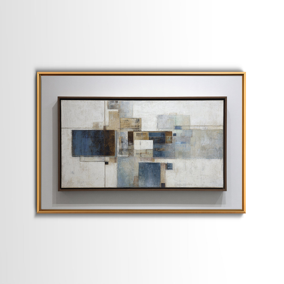 City Map Abstract Framed Canvas Print, Office Art, Art Print, Office Decor, Abstract Art, Focus, Printable, Printable Wall Art, OFF-3x2-96