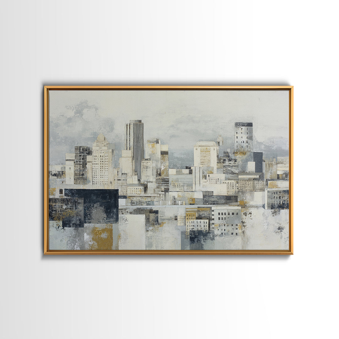 Large Neutral Texture Art for Professional Setting Framed Canvas Print, Office Art, Trendy Wall Art, Office Decor, OFF-3x2-97