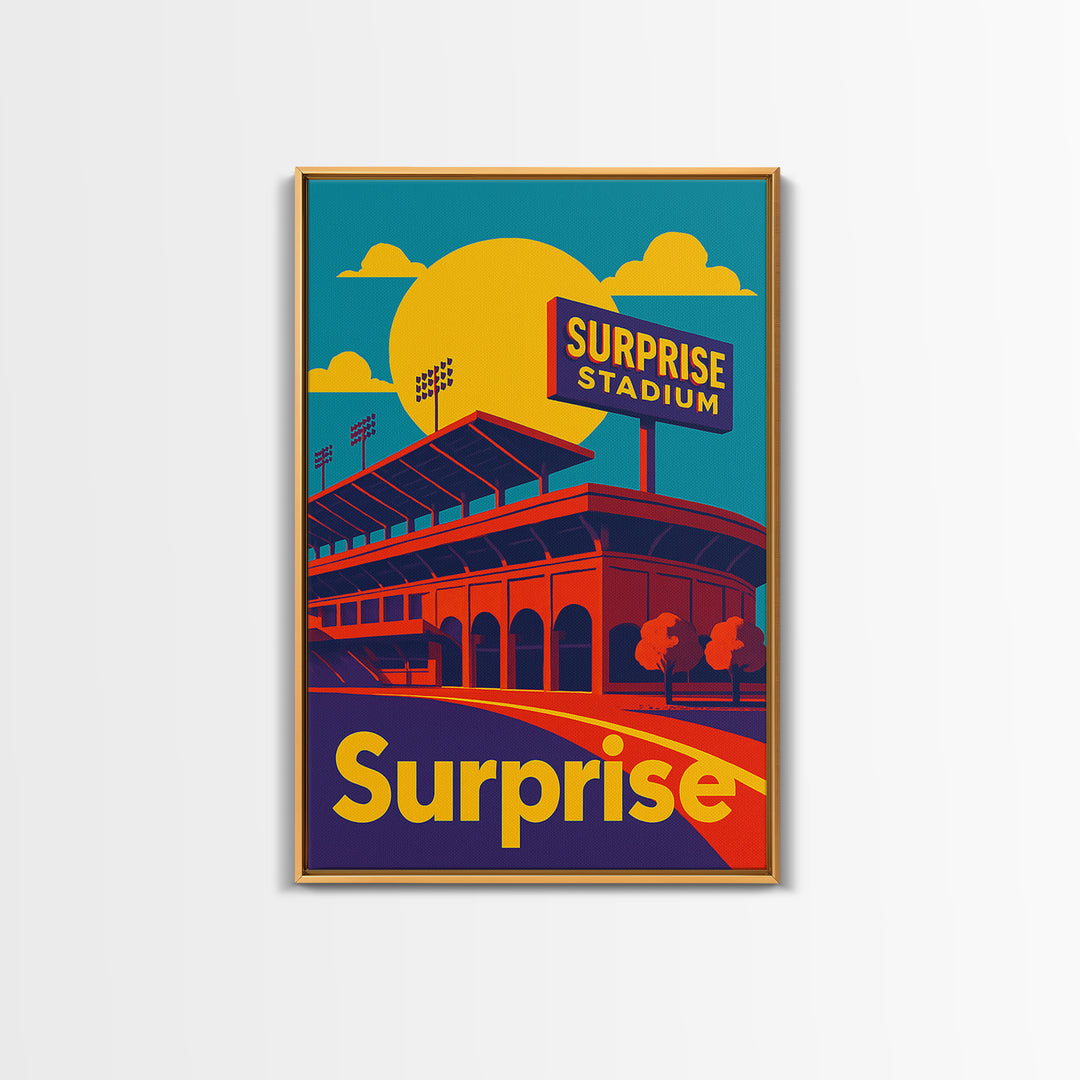 Surprise Arizona Travel Poster, Canvas Print, Colorful Graphic Wall Art, Surprise Travel Art, Wall Decor, Travel Wall Art, Landscape Art