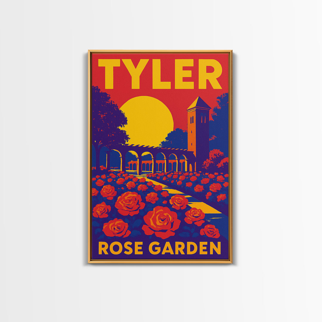 Tyler Texas Travel Poster, Canvas Print, High Contrast City Poster, Tyler City Art, Modern Wall Decor, Wanderlust Decor, Gift For Travelers