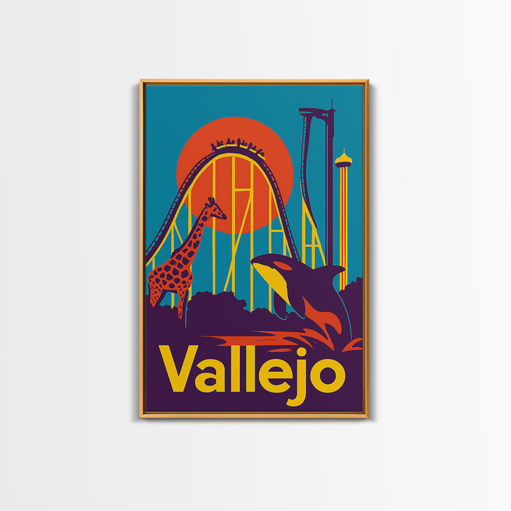 Vallejo Travel Poster, Canvas Print, High Contrast City Poster, Vallejo Travel Art, City Art Print, Travel Poster Set, Travel Art Print