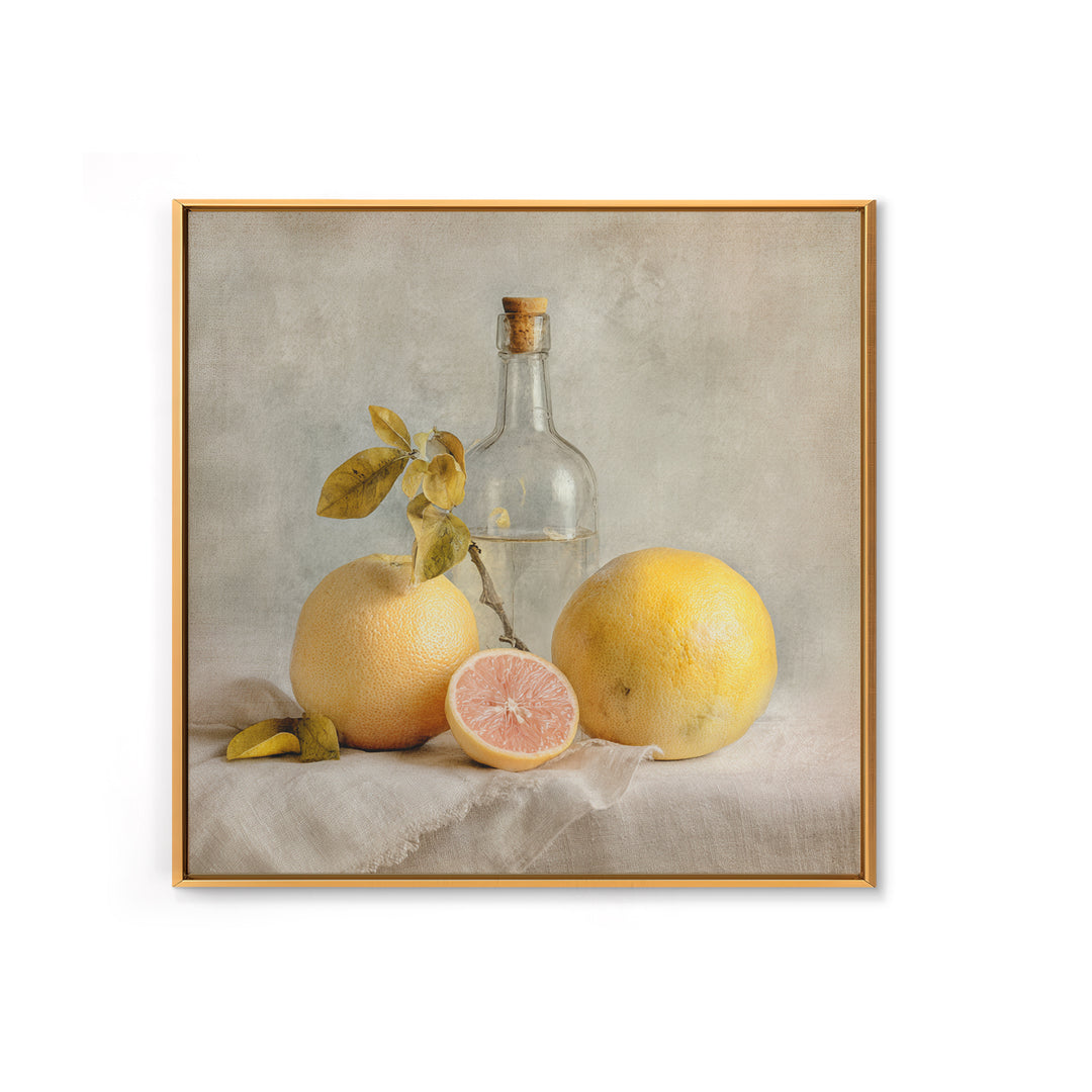 Outdoor Citrus Still Life Framed Canvas Print, Patio Art, Fine Art Print, Patio Decor, Fine Art, Outdoor, Wall Decor, PAT-1x1-53