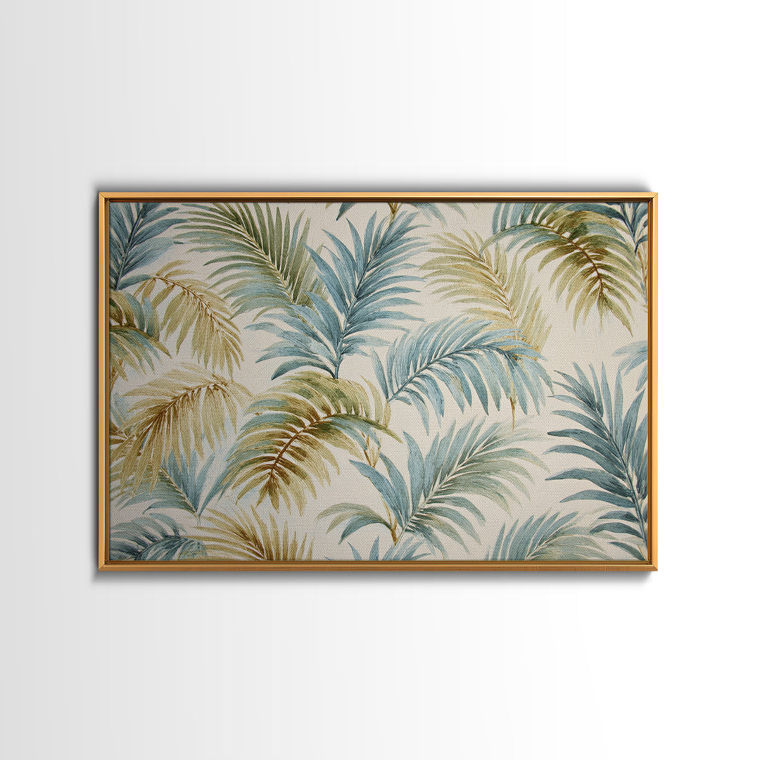 Tropical Palm Fronds Canvas Print, Patio Art, Yard Decor, Patio Decor, Fine Art, Outdoor, Luxury Decor, Art Print, Room Decor, PAT-3x2-53