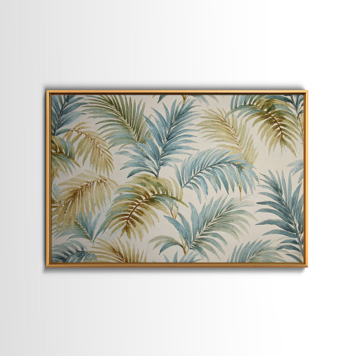 Tropical Palm Fronds Canvas Print, Patio Art, Yard Decor, Patio Decor, Fine Art, Outdoor, Luxury Decor, Art Print, Room Decor, PAT-3x2-53