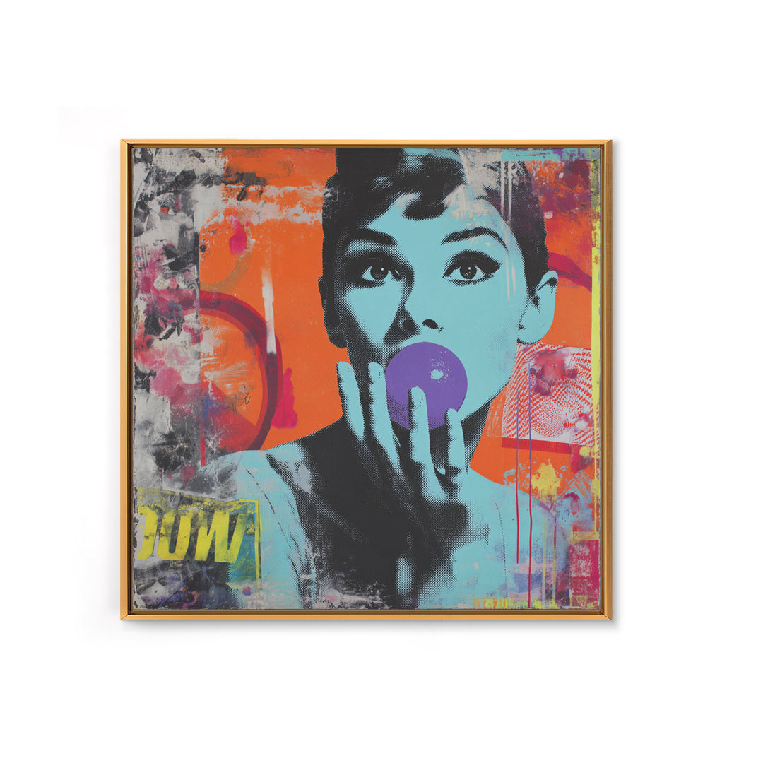 Lollipop Arrangement with Halftone Shadows Framed Canvas Print, Pop Art, Party Decor, Living Room Decor, Fine Art, Pop, POP-1x1-38