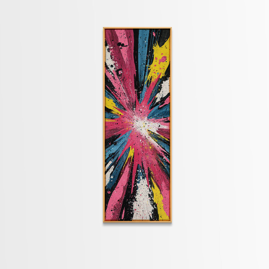 Exploding Starburst Shapes Without Text Canvas Print, Pop Art, Fine Art Print, Living Room Decor, Abstract Art, Pop, Poster, POP-1x3-94