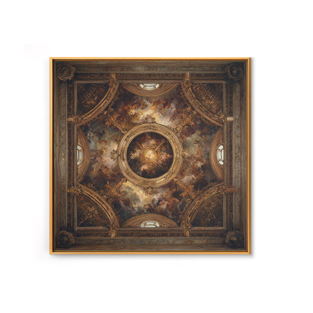 Fresco Celestial Ceiling Composition Canvas Print, Renaissanceinspired Art, Wall Art Print, Living Room Decor, Oil Painting, REN-1x1-15