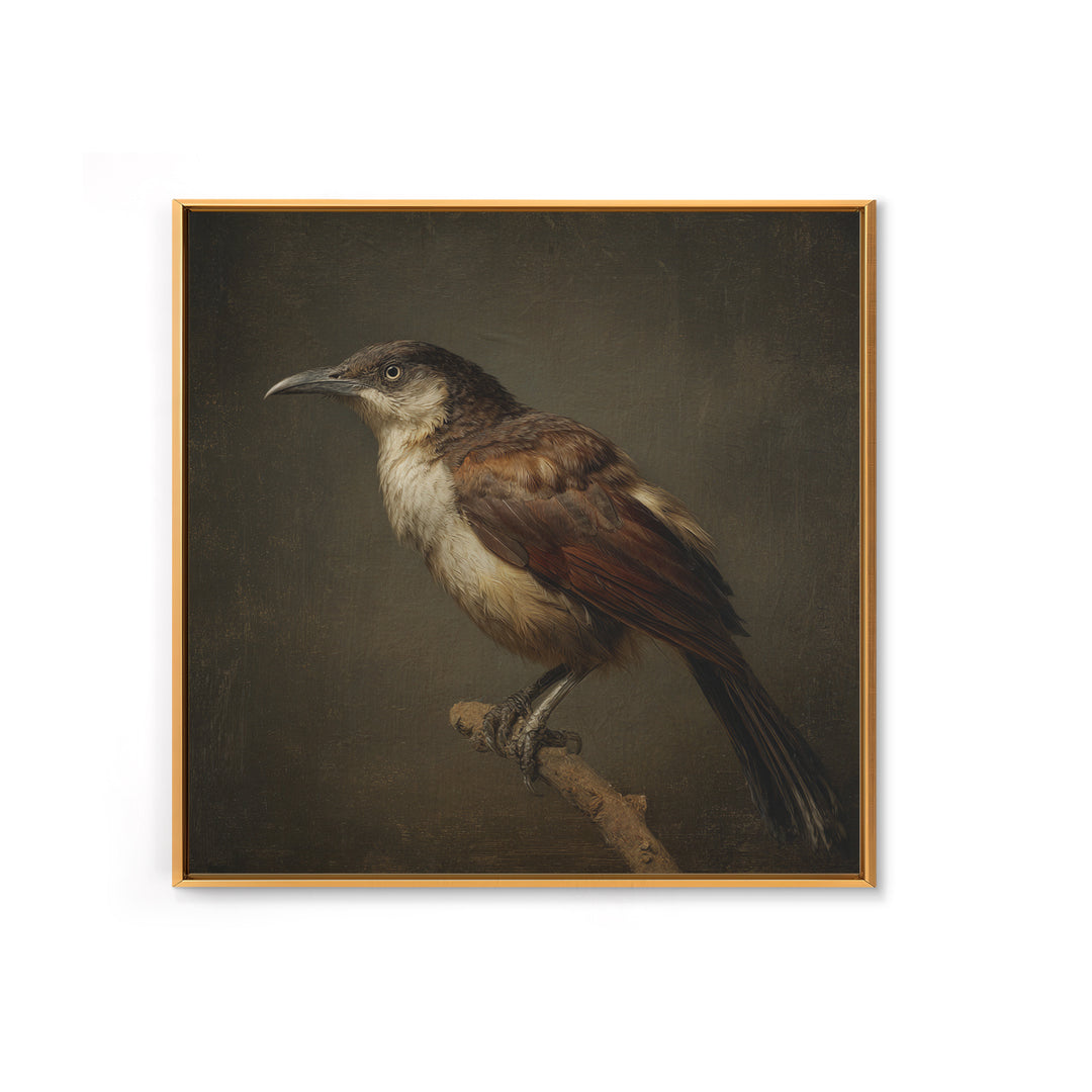 Old Master Bird Study Canvas Print, Renaissanceinspired Art, Floral Painting, Living Room Decor, Fine Art, Classic, Art Print, REN-1x1-95