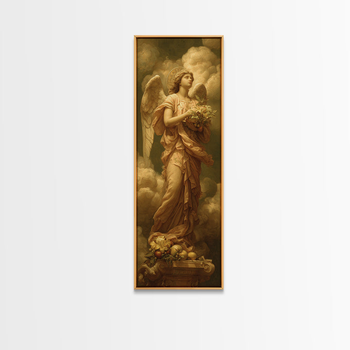 Classical Angel Study Canvas Print, Renaissanceinspired Art, Medieval Decor, Living Room Decor, Classic, Elegant Home Decor, REN-1x3-14
