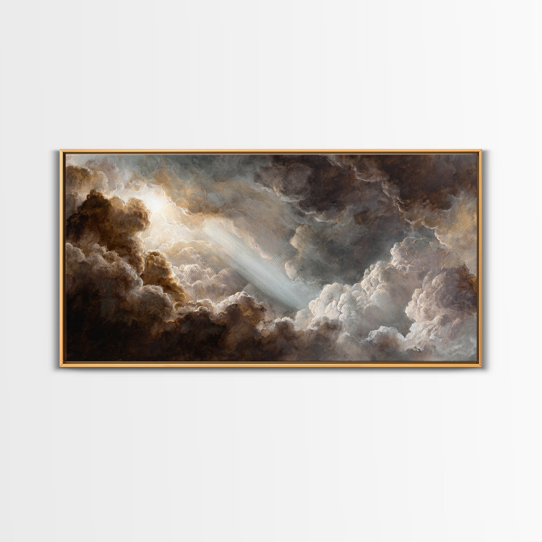 Fresco Celestial Ceiling Composition Canvas Print, Renaissanceinspired Art, Unique Wall Decor, Living Room Decor, Classic, REN-2x1-11