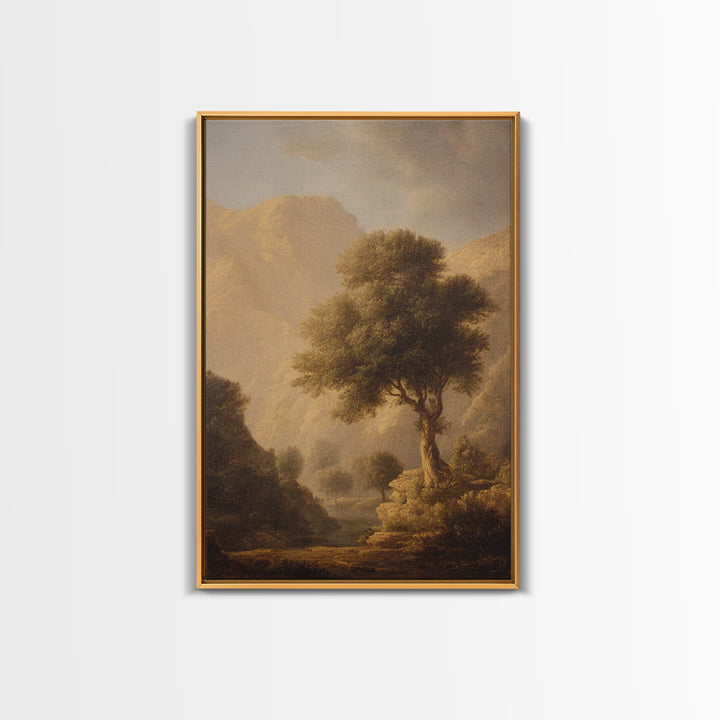 Biblical Desert Landscape Canvas Print, Renaissanceinspired Art, Gallery Decor, Living Room Decor, Fine Art, Classic, REN-2x3-5