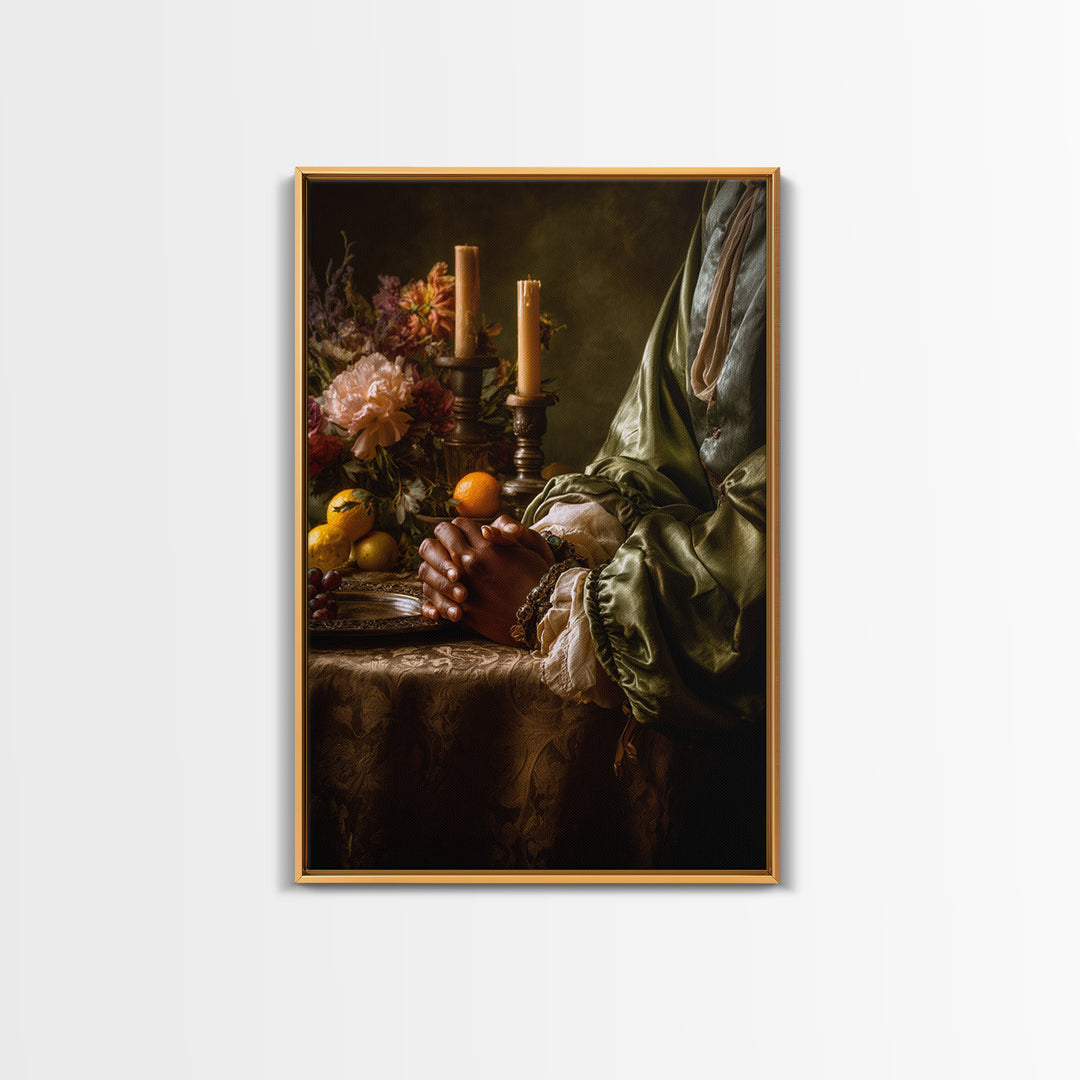 Classical Hands Study Canvas Print, Renaissanceinspired Art, Statement Artwork, Living Room Decor, Fine Art, Classic, REN-2x3-70