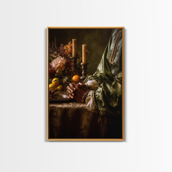 Classical Hands Study Canvas Print, Renaissanceinspired Art, Statement Artwork, Living Room Decor, Fine Art, Classic, REN-2x3-70