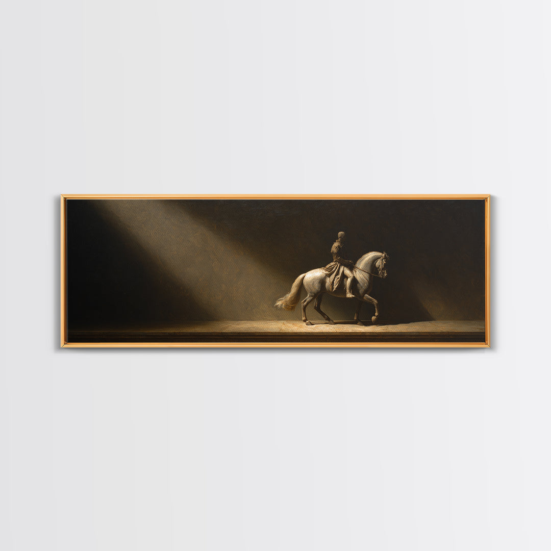 Classical Horse and Rider Canvas Print, Renaissanceinspired Art, Printable Art, Living Room Decor, Abstract Art, Classic, REN-3x1-49