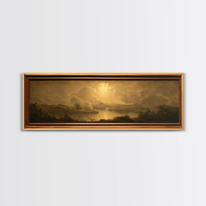 Biblical Desert Landscape Canvas Print, Renaissanceinspired Art, Wall Art Print, Living Room Decor, Fine Art, Classic, REN-3x1-61