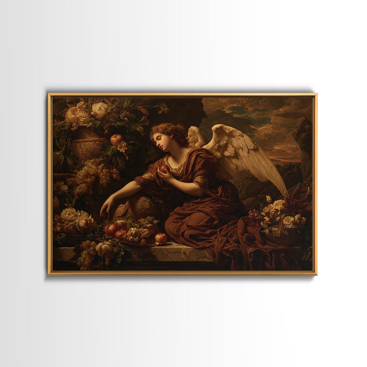 Classical Angel Study Canvas Print, Renaissanceinspired Art, Digital Print, Living Room Decor, Classic, Living Room Art, REN-3x2-54