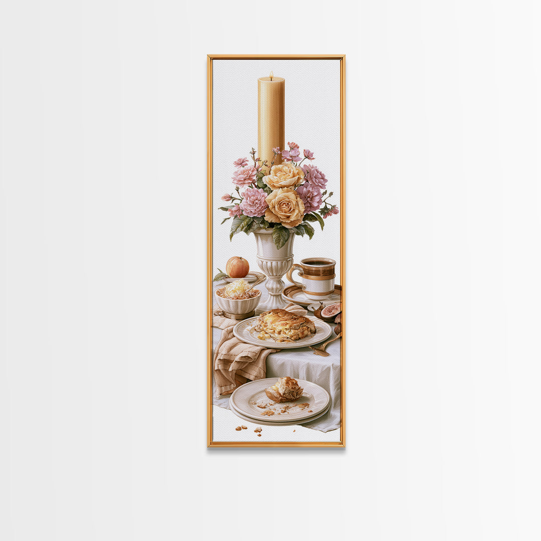 Elegant Table Objects Canvas Print, Restaurant Art, Kitchen Wall Art, Restaurant Decor, Fine Art, Bistro, Kitchen Wall Decor, RES-1x3-60