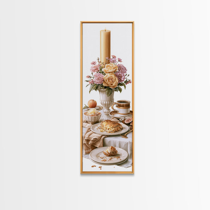 Elegant Table Objects Canvas Print, Restaurant Art, Kitchen Wall Art, Restaurant Decor, Fine Art, Bistro, Kitchen Wall Decor, RES-1x3-60