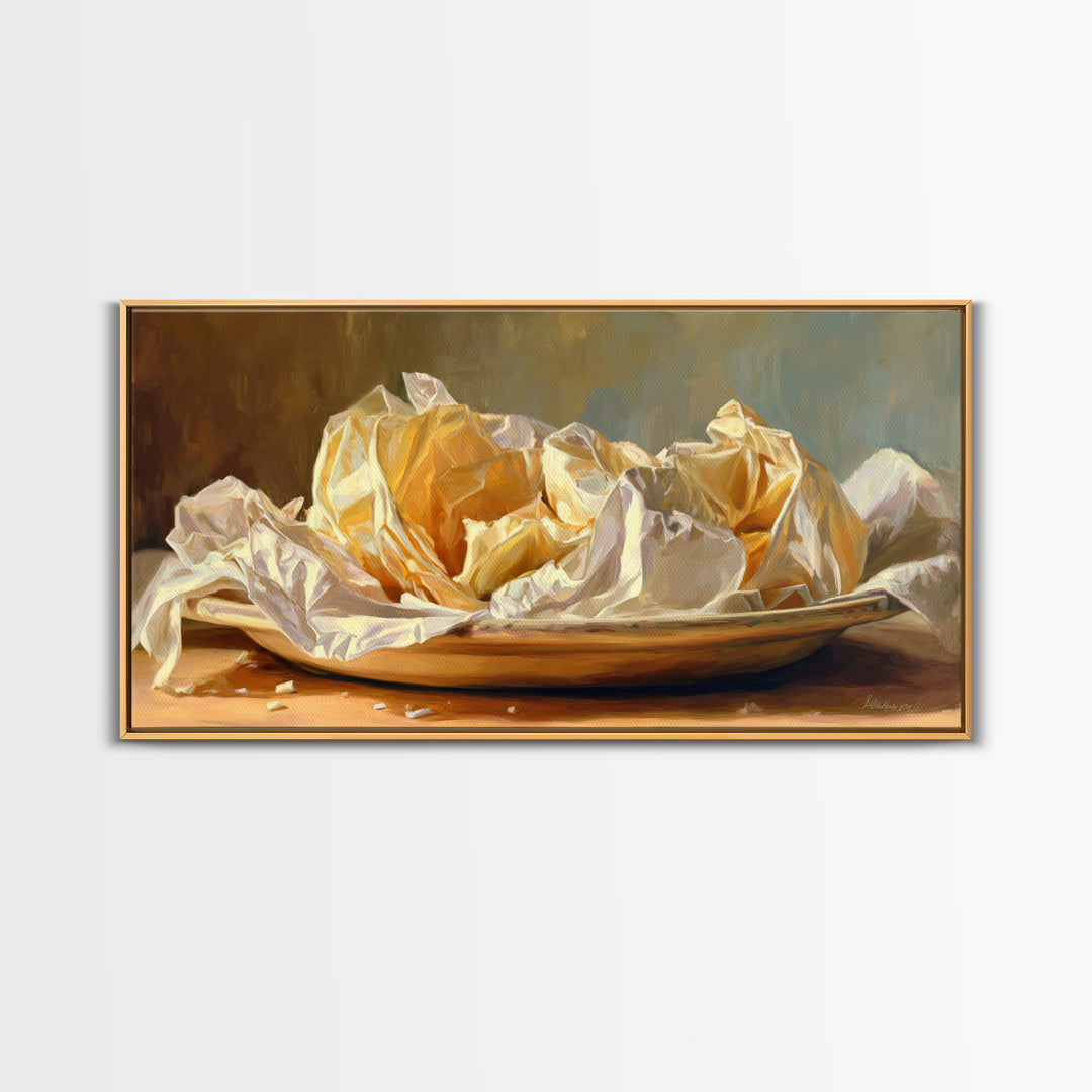 Ramen Bowl Rendered Framed Canvas Print, Restaurant Art, Contemporary Art, Restaurant Decor, Fine Art, Bistro, Kitchen Wall Art, RES-2x1-34