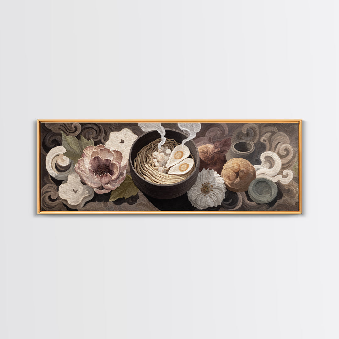 Seafood Lobster and Shell Arrangement Canvas Print, Restaurant Art, Textured Painting, Restaurant Decor, Fine Art, Bistro, RES-3x1-48