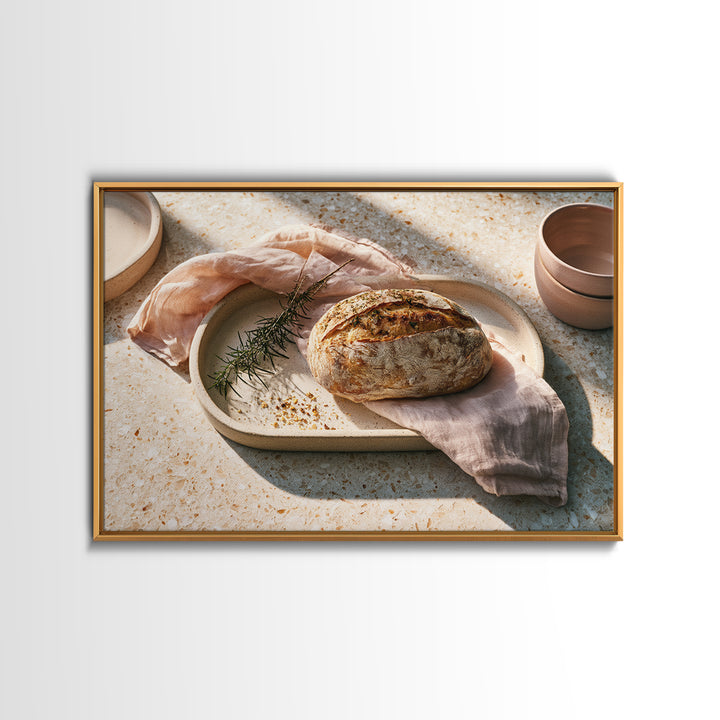 Rooster and Herbs for Farmhouse Restaurant Mood Canvas Print, Restaurant Art, Gallery Decor, Restaurant Decor, Fine Art, Bistro, RES-3x2-48