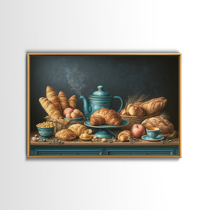 Blackboard Menu Feeling Without Readable Text Canvas Print, Restaurant Art, Luxury Decor, Restaurant Decor, Bistro, RES-3x2-97